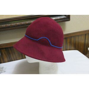 VINTAGE GEO.  W. BOLLMAN WOOL FELT LADIES HAT SZ MED